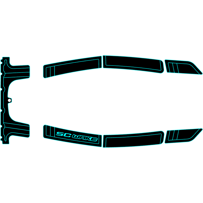 SC Wake Kawasaki 750 SS, XI, & XIR Jet Ski Traction Mat Kit