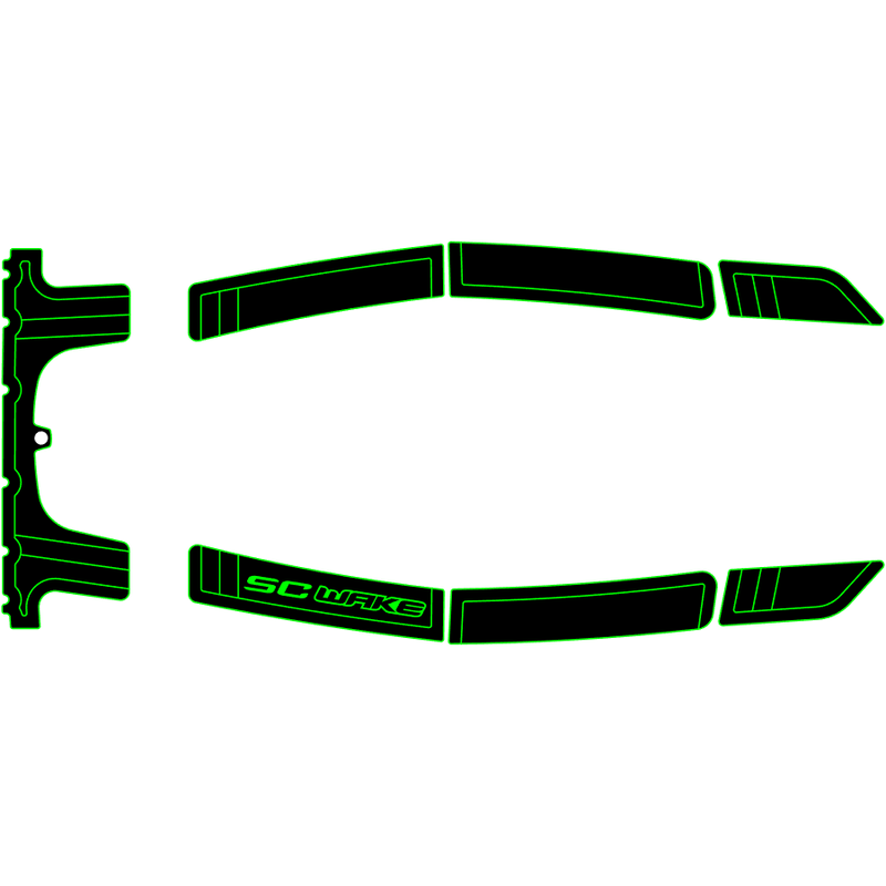 SC Wake Kawasaki 750 SS, XI, & XIR Jet Ski Traction Mat Kit