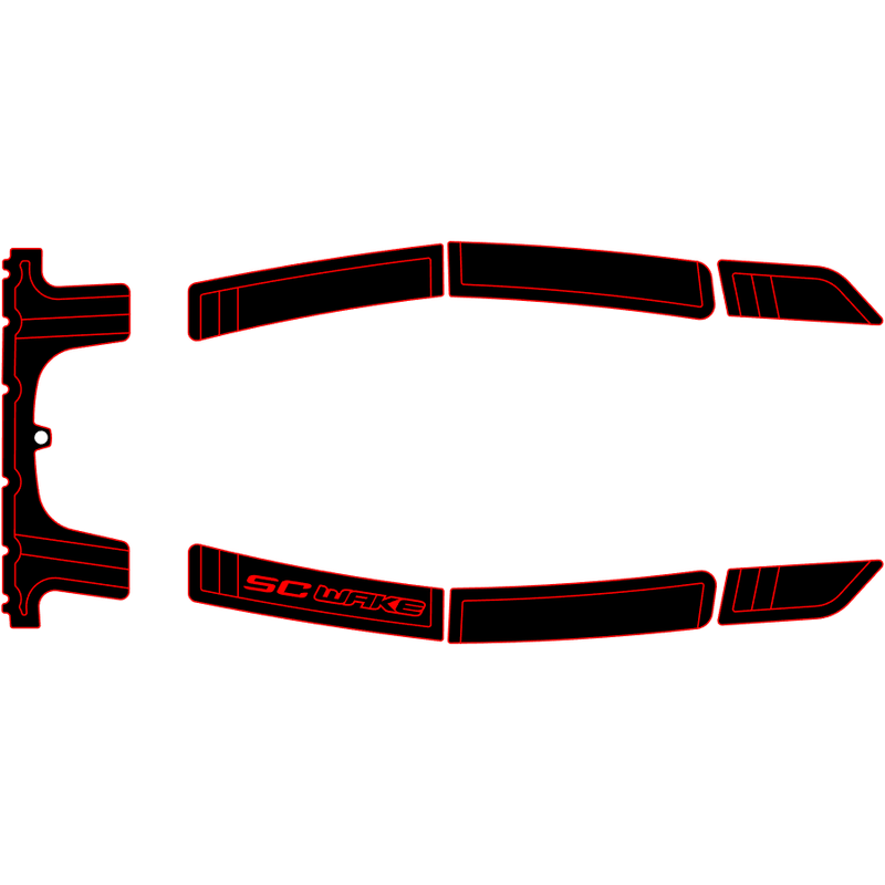 SC Wake Kawasaki 750 SS, XI, & XIR Jet Ski Traction Mat Kit