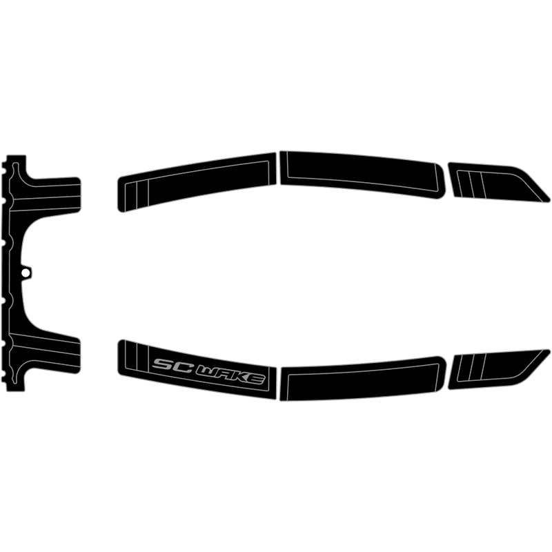 SC Wake Kawasaki 750 SS, XI, & XIR Jet Ski Traction Mat Kit