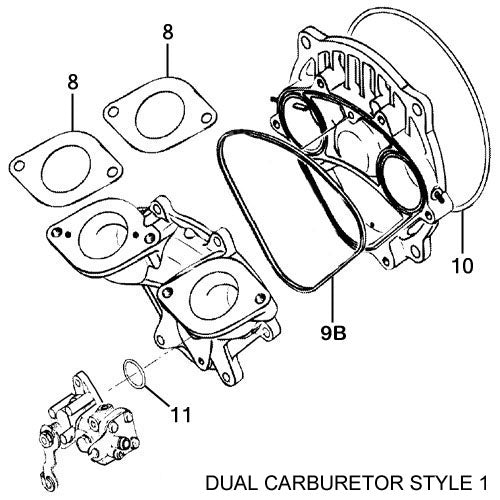 Sea Doo 650 XPi '94 Individual Gaskets
