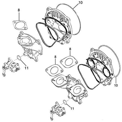 Sea Doo 650 XPi '94 Individual Gaskets