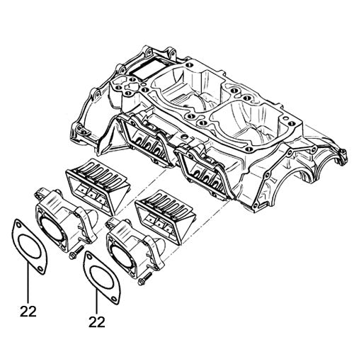 Sea Doo 951 GTX '01-02 Individual Gaskets
