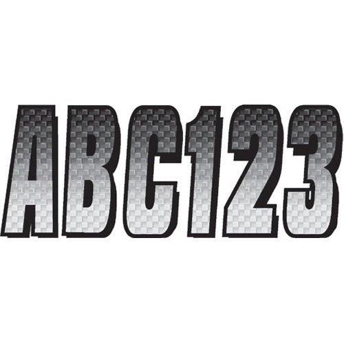 Silver/Black Registration Number Kits