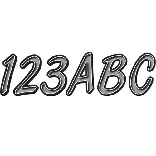 Silver/Black Registration Number Kits
