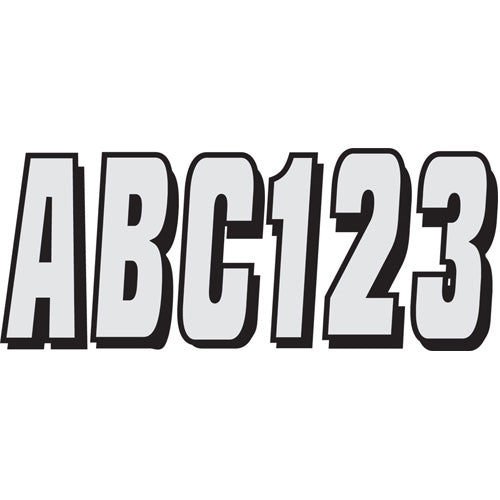 Silver/Black Registration Number Kits