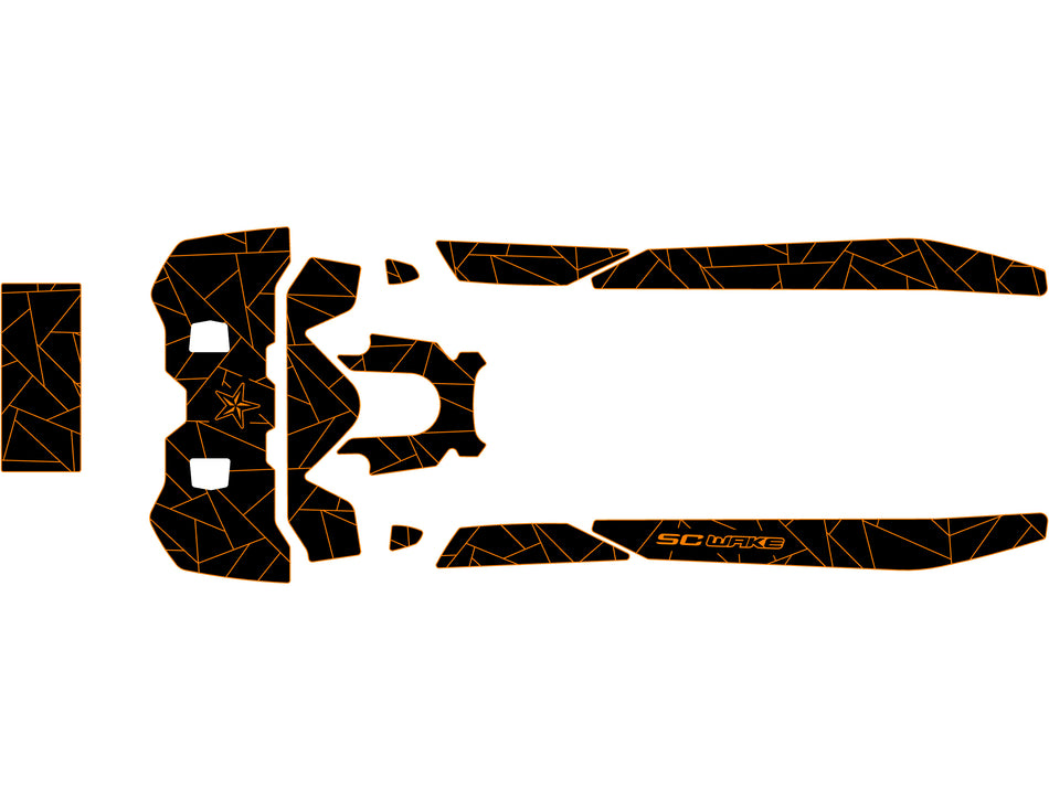 SC Wake Sea Doo Fish Pro '21 Waverunner Jet Ski Traction Mat Kit