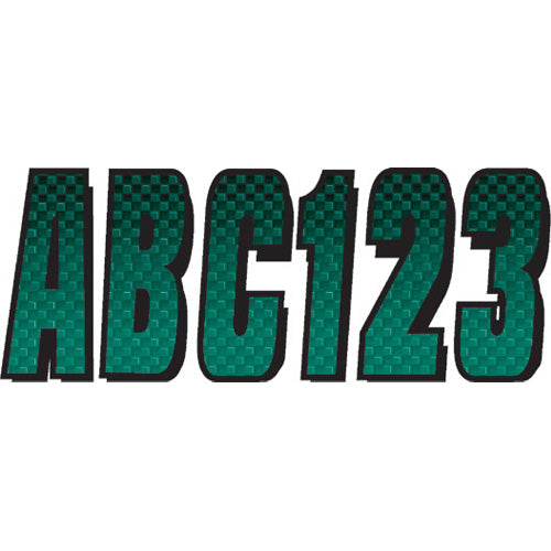 Forest Green/Black Registration Number Kits