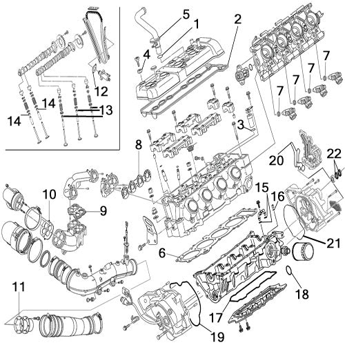 Yamaha 4-Stroke 1100 FX HO '04-08, FX HO Cruiser '04-08 Individual Gaskets