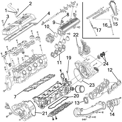 Yamaha 4-Stroke 1100 VX Sport/Deluxe '05-15, VX Cruiser '07-15- Individual Gaskets