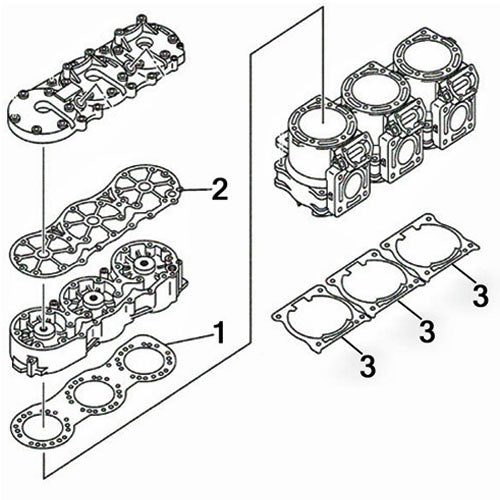 Yamaha GP1200R '00-02, XL1200 Ltd. '99-05 Individual Gaskets