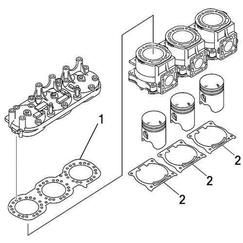 Yamaha GP1300R '05-08 (NPV) Individual Gaskets