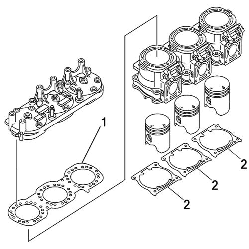 Yamaha GP1300R '03-04 Individual Gaskets
