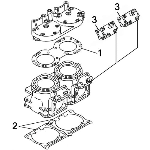 Yamaha GP800 '98-04, GP800R '03-05, XL/XLT800 '00-04 Individual Gaskets