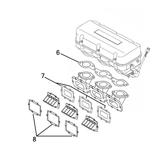 Kawasaki Ultra 130 DI '01-04 Individual Gaskets